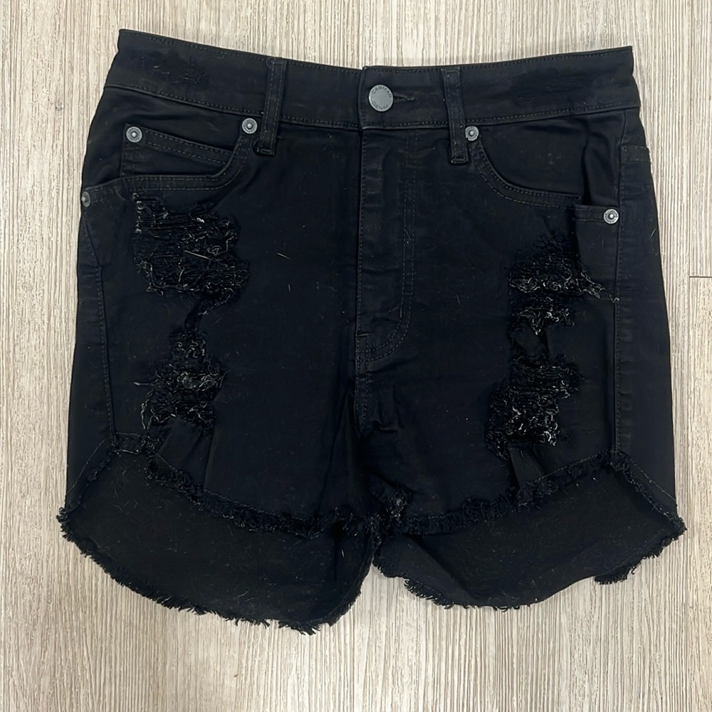 Carmar Black Denim Shorts
